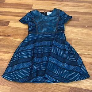 Blush by Us Angels Girl’s Blue and Black Textured Dress Size 7